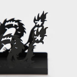 Цена за 2 шт. Салфетница Magistro «Дракон», 14×4×9 см, чёрная