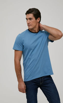 Футболка F011-0600b l.blue - Fine joyce фото 4