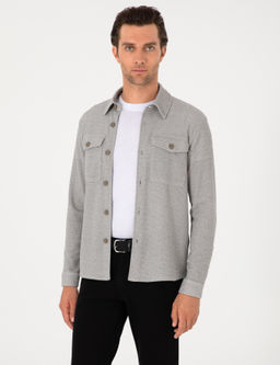 Gri Regular Fit Ceket G_mlek
