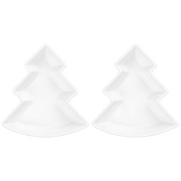 Набор 2 блюд сервировочных 85 мл 11*10*3 см "Елочки"