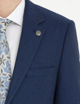 A__k Lacivert Ekstra Slim Fit Tak_m Elbise