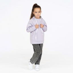 Толстовка детская светлосиреневая