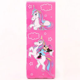 Цена за 5 шт. Пенал-футляр пластиковый, 75×195×25 мм, сборный, «Минни Маус и единорог»