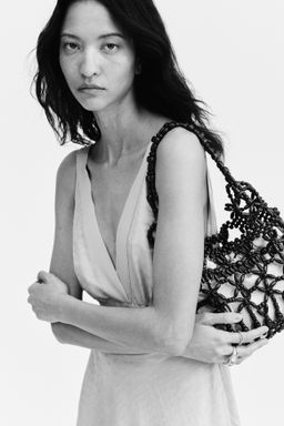 Vestido asim?trico en tejido jacquard - H&m фото 4