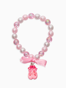 Цена за 2 шт. Браслет детский «Выбражулька. Пуанты, бант», бело-розовый