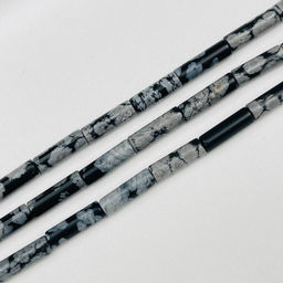 Бусины для украшений из снежного Обсидиана