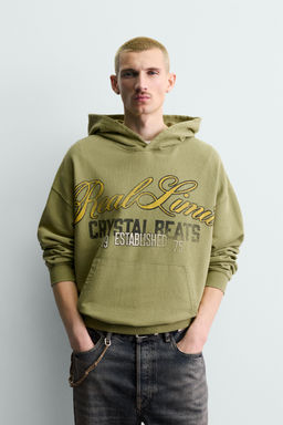 WASHED SLOGAN SWEATSHIRT - Zara фото 10