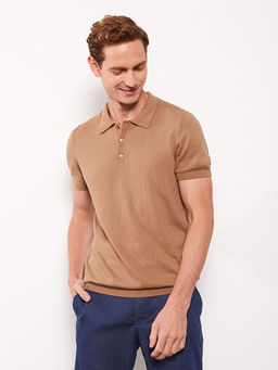 Polo Yaka K?sa Kollu Erkek Triko Kazak