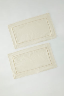 Trendyolmilla Home 2li Keten Gorunumlu Nak?s Detayl? Amerikan Servis Seti 30x50 cm TPHSS25RUN00001  фото 2