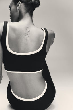 SPORTY DOUBLE EFFECT CROP TOP - Zara фото 3