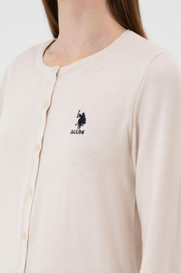 Kad_n Krem Basic Triko H_rka Sepette S_rpriz _ndirim - U.s. polo assn фото 7
