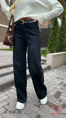 Брюки с ремнем широкие - Bruno фото 3