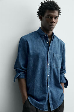 SELVEDGE DENIM SHIRT - Zara фото 16