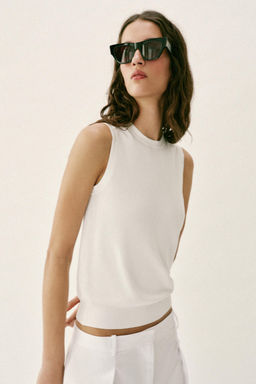 SLEEVELESS KNIT TOP - Zara фото 23