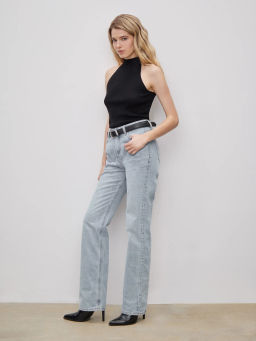 Трикотажный топ в составе c шерстью B3011/ireng