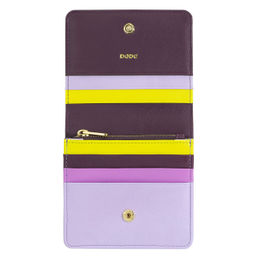 Итальянский кожаный кошелек DuDu серии Flores | темно-фиолетовый - Dudubags фото 3