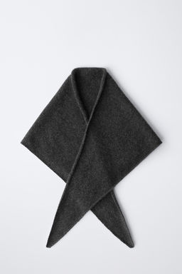 PA?OLETA TRIANGULAR 100% CASHMERE / Gris antracita - Zara фото 4