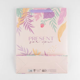 Пакет ламинированный вертикальный Подарок для тебя, L 31 40 11,5 см - Дарите счастье фото 5