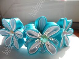 Лента атласная 2,5 см*25 ярд (SF-1357) голубой №020 - No name фото 2