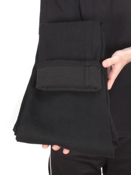 6802 BLACK Джинсы мужские зимние с начесом - Фабричный китай фото 7