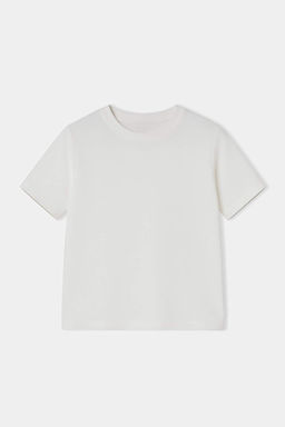 Bordo Duz Regular Bisiklet Yaka Standart Kol K?sa Interlok Orme T-Shirt TWOSS26TS00064 - Trendyolmilla фото 3