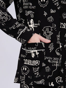 Пижама "Премиум" чёрный, трикотаж