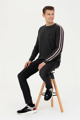 Мужской свитер антрацитового меланжа - U.s. polo assn фото 11