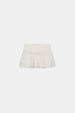 FALDA PANTAL?N VOLANTES LUNARES / Crudo medio - Zara фото 8