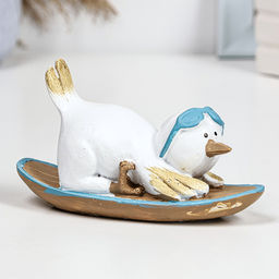 Фигурка полистоун TAKE IT EASY «Пингвин на борде», 14×5.5×7.5 см