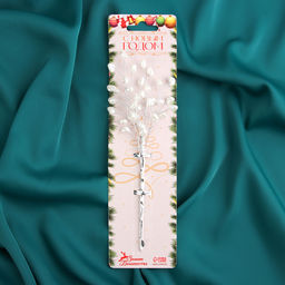 Цена за 2 шт. Новогодняя ветка декоративная «Зимнее волшебство. Хрустальная сказка», пластик, 17 см, сердечки  фото 5