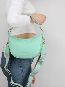 Сумка женская искусственная кожа DJ-СМ 7186-TURQUOISE, 1отд, плечевой ремень, зеленый SALE 263864 - Adelia фото 9
