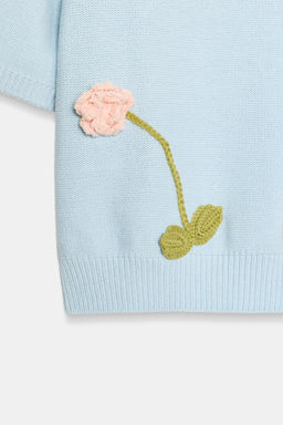 JERSEY PUNTO FLORES MANGA CORTA / Azul claro - Zara фото 8