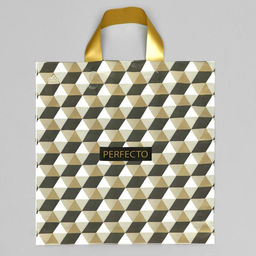 Цена за 25 шт. Пакет "Перфекто Иллюзия", полиэтиленовый с петлевой ручкой, 35х31 см, 95 мкм