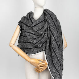 20С160-ШР/039/у 165*50 Палантин цв. 340 рис. 2 черный