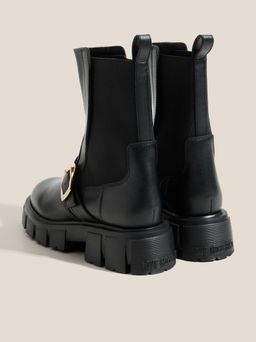 Женские челси LOVE MOSCHINO WINTER TASSEL Артикул 4562368, черный  фото 5