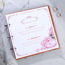 Книга пожеланий в деревянной обложке Узоры - Долго и счастливо фото 3