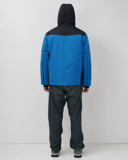 Горнолыжная куртка мужская зимняя голубого цвета 7611Gl