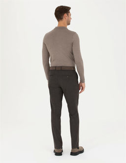 Kahverengi Slim Fit Kuma_ Pantolon - Pierre cardin фото 4