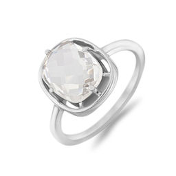 Кольцо, горный хрусталь, Берта