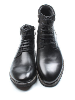 01-H9041-D11-SW3 BLACK Ботинки демисезонные мужские (натуральная кожа)