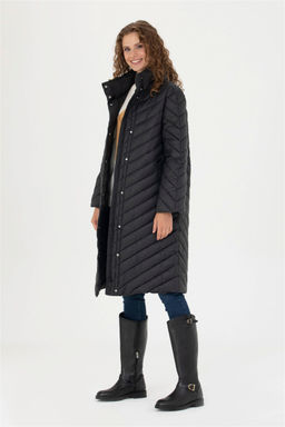 U. S. Polo Assn Женское черное пальто - U.s. polo assn фото 3