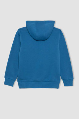 Толстовка с капюшоном для мальчиков NBA New York Knicks - Defacto фото 9