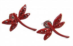 Серьги Стрекоза PR1123 красный