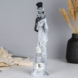Статуэтка Африканка с подносом 30 см / 98946-1 /уп 24/ - ГалеонТрейд фото 2