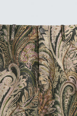 LIMITED EDITION PAISLEY BARREL FIT CARGO TROUSERS - Zara фото 8