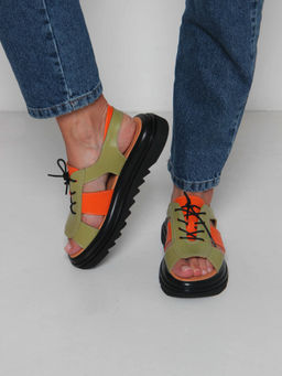 Босоножки 2029.2525bl. Авокадо оранжевый