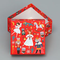 Набор новогодних подарочных коробок 10 в 1 «Щелкунчик», 10×10×6 – 28×28×15 см