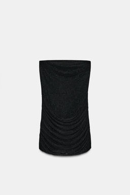 SPARKLY BANDEAU DRESS - Zara фото 5