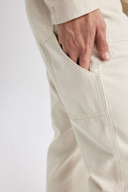 Брюки прямого кроя с нормальной талией и нормальной талией - Defacto фото 8