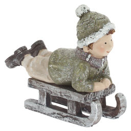 Фигурка декоративная "Мальчик/Девочка", L11 W5 H11 см, 2в.